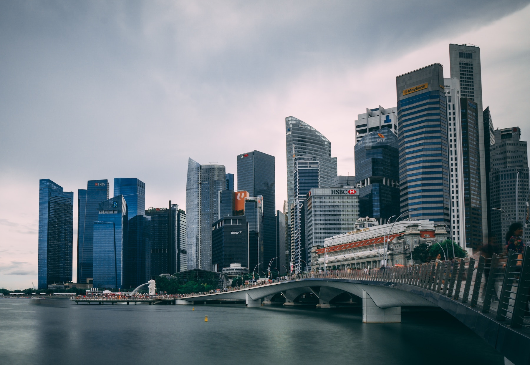 A city skyline