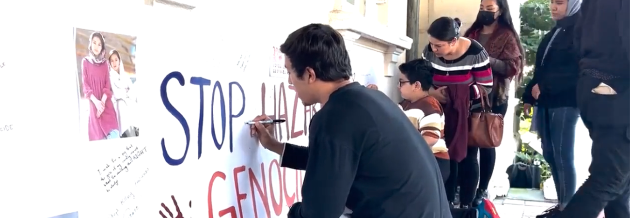 Still from From Kabul to Bard student film