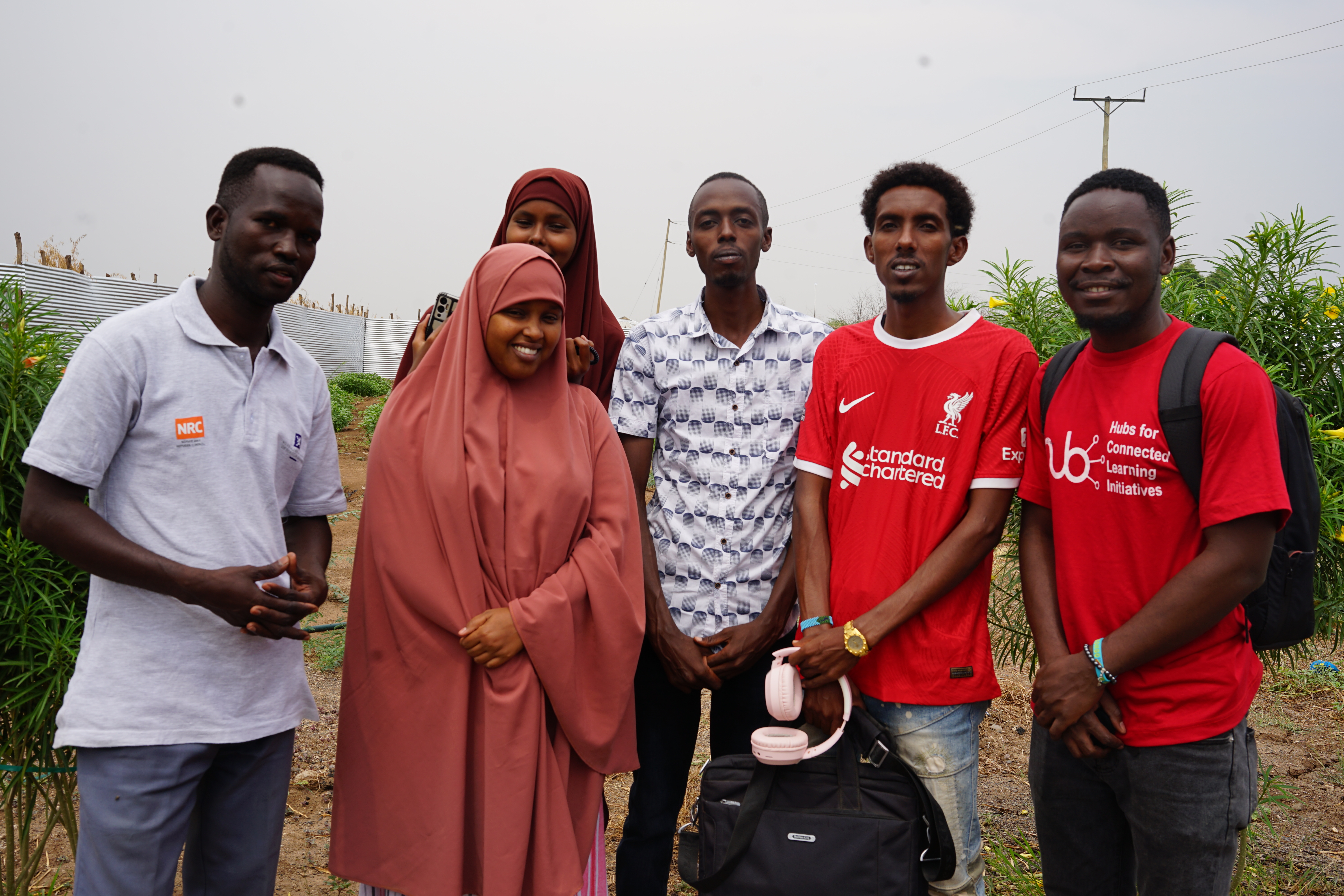 Six student at Kakuma camp