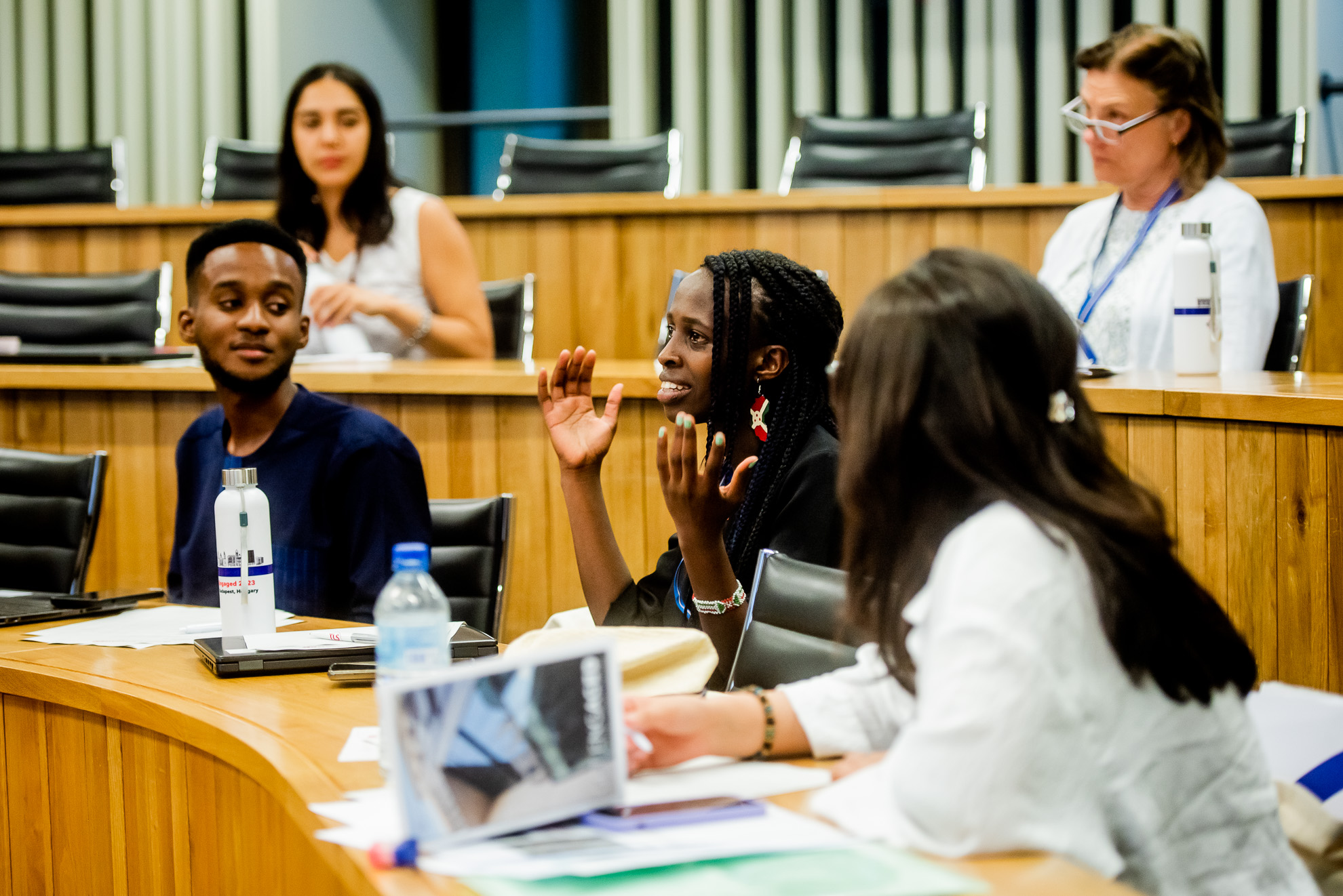 Students in discussion